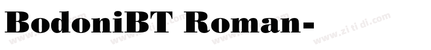 BodoniBT Roman字体转换